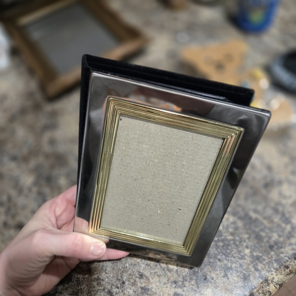 Silver Gold Frame 4x6 Vintage Photo Album